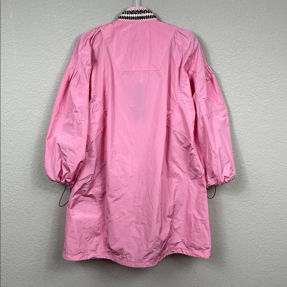 Nwt Ermanno Scervino Pink Full Zip Parka Jacket Windbreaker Sz 40 — image 7 of 8